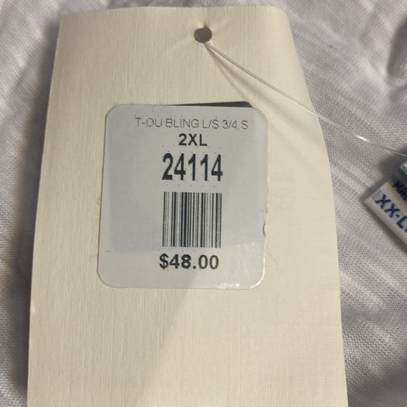 Women’s New Oklahoma Sooners 3/4 Sleeve Shirt With Bling Gems XXL 2x 2xl OU - Picture 4 of 4